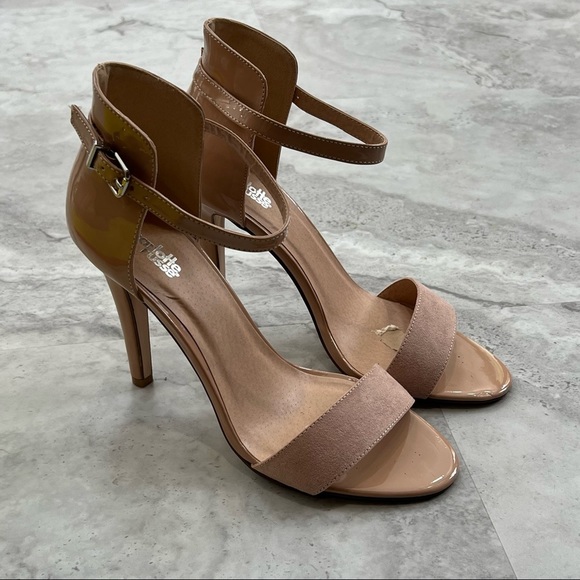 Charlotte Russe Nude Stiletto Sandals Heels Size 9 - Picture 1 of 9